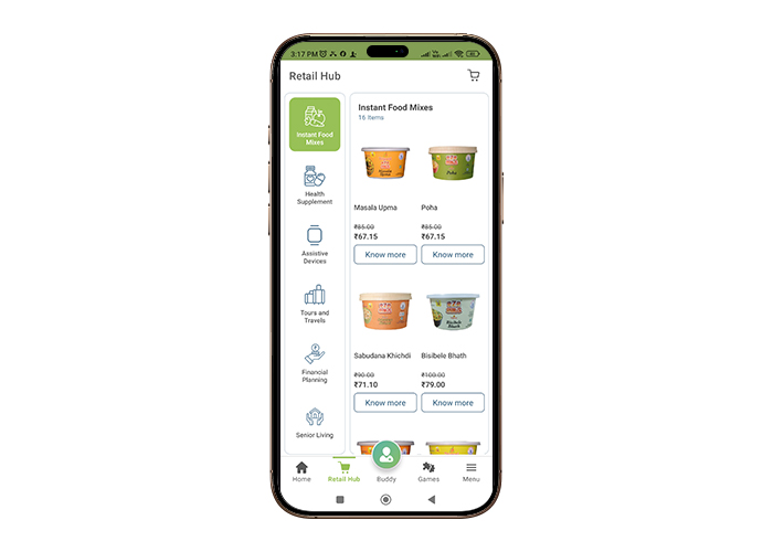 Senior health checklist monitoring