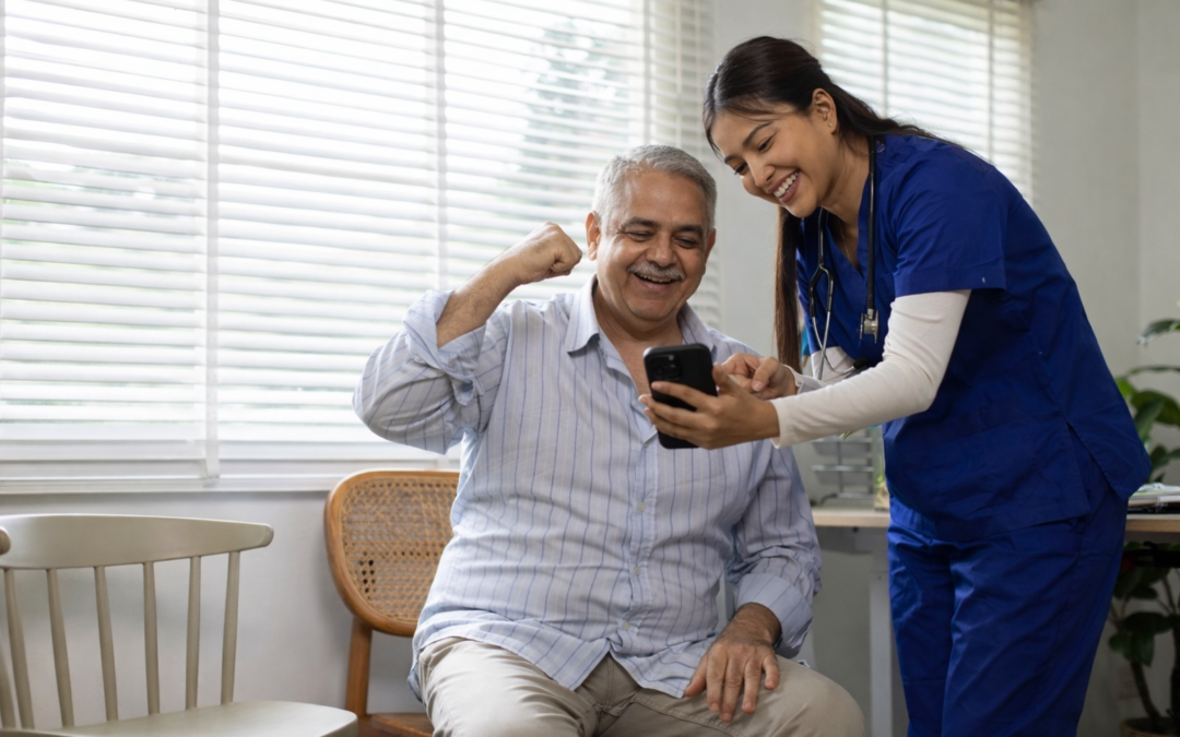 How do elder care apps improve daily independence for older adults?