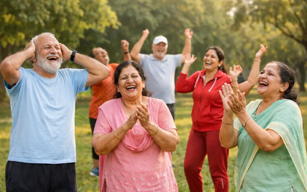 How can laughter therapy groups become a daily hobby?